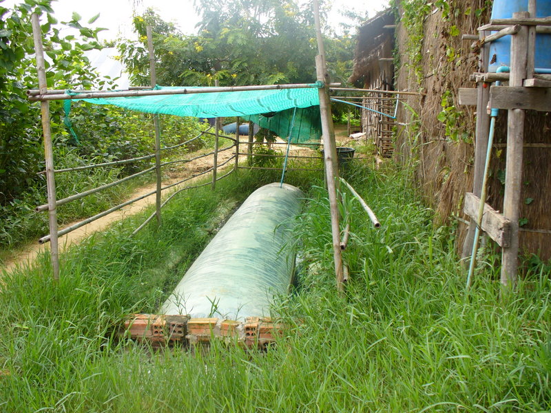 Biogas unit for the rural areas