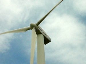Electricity generated from wind